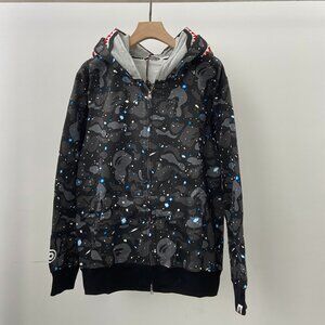 BAPE Relaxed Space Camo Full Zip Hoodie